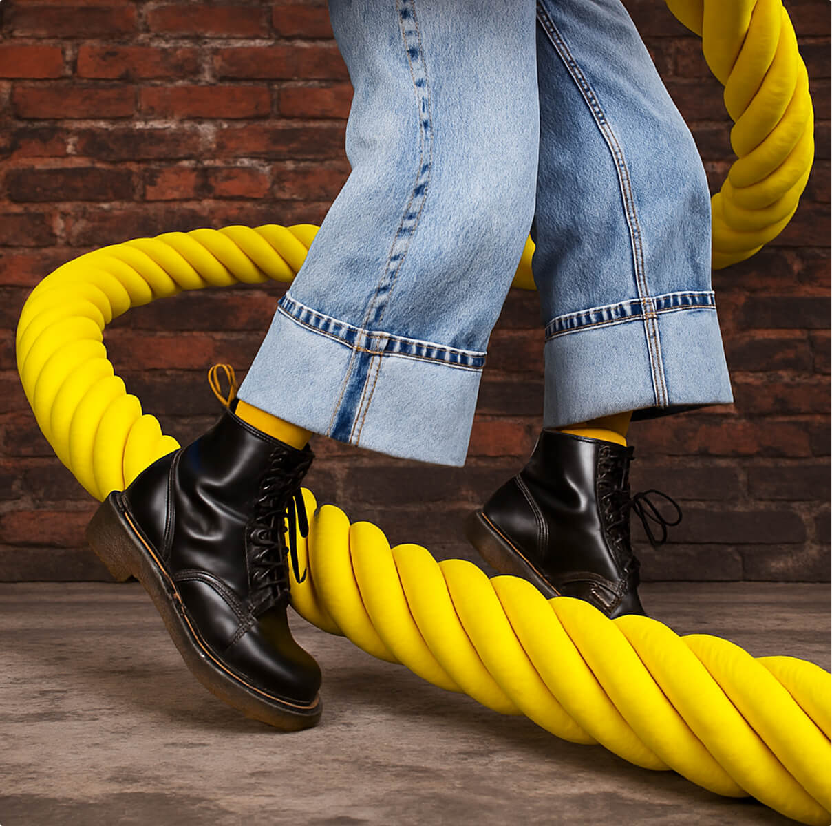 닥터마틴 부츠와 스크리블 아트 사진